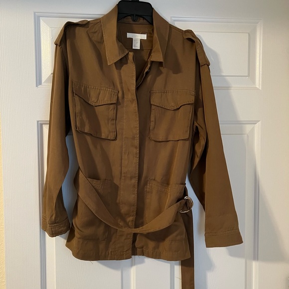 H&M Military Shacket - olive green size S - Picture 1 of 6